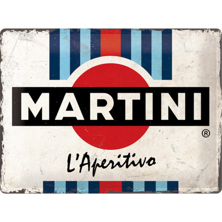 Placa metalica - Martini L'aperitivo - 30x40 cm