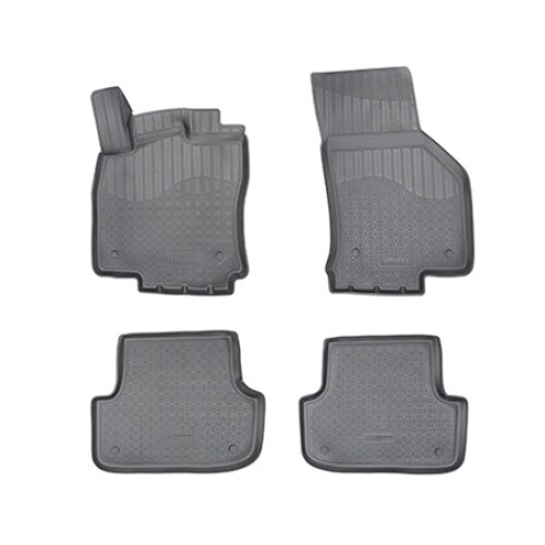 Set covorase auto cauciuc VagAuto pentru Audi A3 8V 8VA 3D 2012 4 bucati, negru