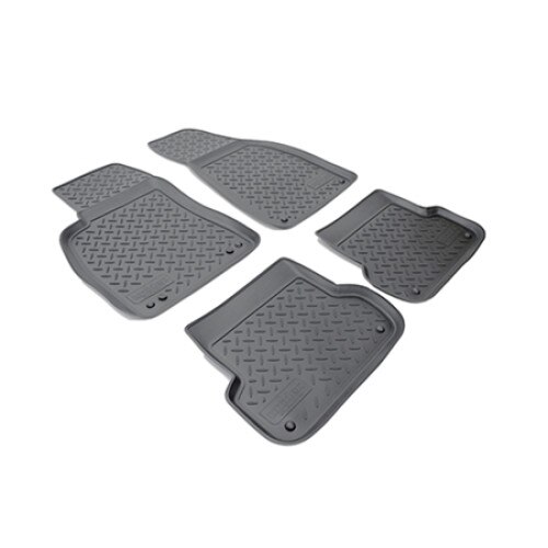 Set covorase auto cauciuc VagAuto pentru Audi A4 (B6:8e/B7:8e) (2001-2007) - 4 bucati, negru