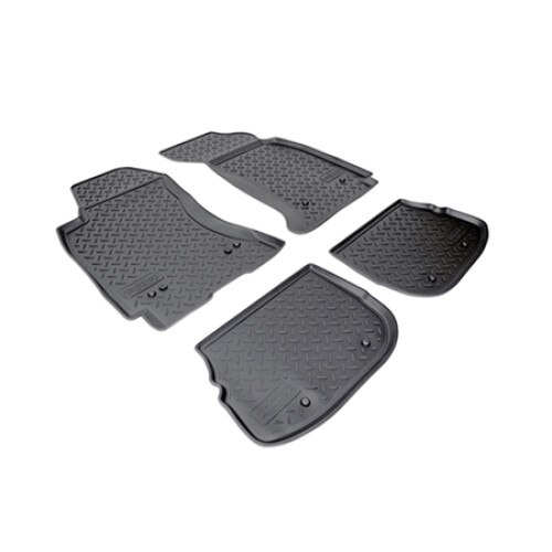 Set covorase auto cauciuc VagAuto pentru Audi A4 (B5:8d) (1995-2001) - 4 bucati, negru