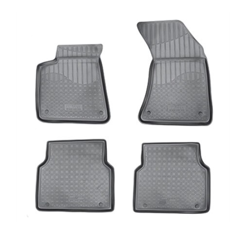 Set covorase auto cauciuc VagAuto pentru Audi A8 (D4:4H) (2010) - 4 bucati, negru