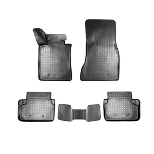 Set covorase auto cauciuc VagAuto pentru BMW 5 (G30) 3D (2016) - 5 bucati, negru