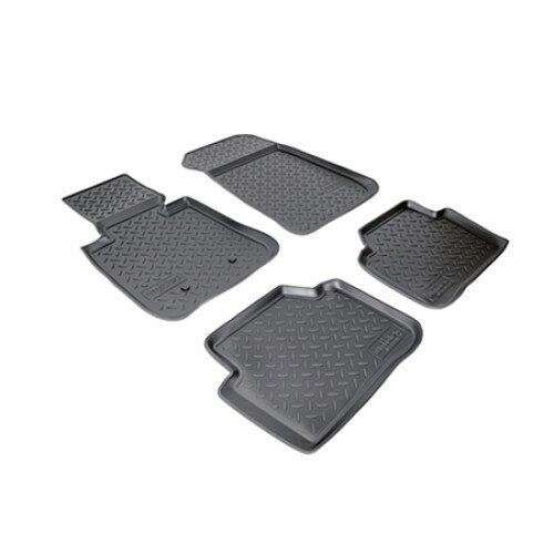 Set covorase auto cauciuc VagAuto pentru BMW 3 (E90) (2010-2012) - 4 bucati, negru