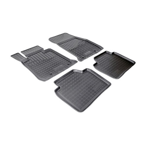 Set covorase auto cauciuc VagAuto pentru BMW 3 (F30/F31) (2011) - 4 bucati, negru