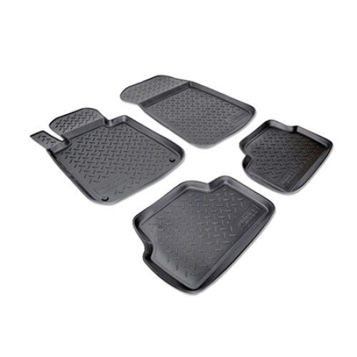 Set covorase auto cauciuc VagAuto pentru BMW 1 (E87.E81) (2004-2011) - 4 bucati, negru