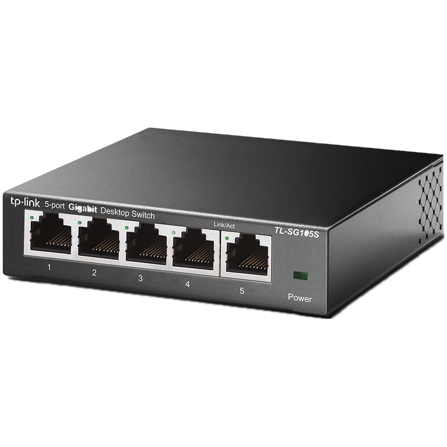 Switch TP-LINK TL-SG105S 5-Port 10/100/1000Mbps - eMAG.ro