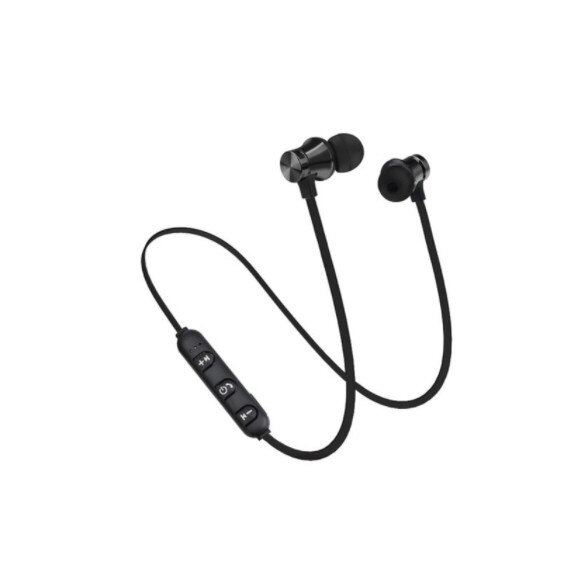 Casti Sport Stereo Bluetooth 5.1, cu Prindere Magnetica, HD Sound, Negru