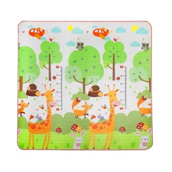 Covor de joaca cu doua fete, termoizolant, 180x180x1cm, cu geanta transport, multicolor Covor de joaca cu doua fete, termoizolant, 180x180x1cm, cu geanta transport, multicolor