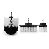 Set 3 Perii pentru bormasina electrica sau pneumatica detailing auto - alb, duritate moale