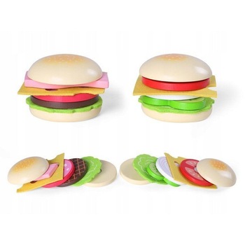 Set 2 Hamburgeri din lemn  Set 2 Hamburgeri din lemn