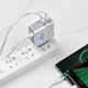 Зарядно Hoco Wall charger C75 Imperious Dual USB Port, 2.4А + Micro USB Кабел, Бял