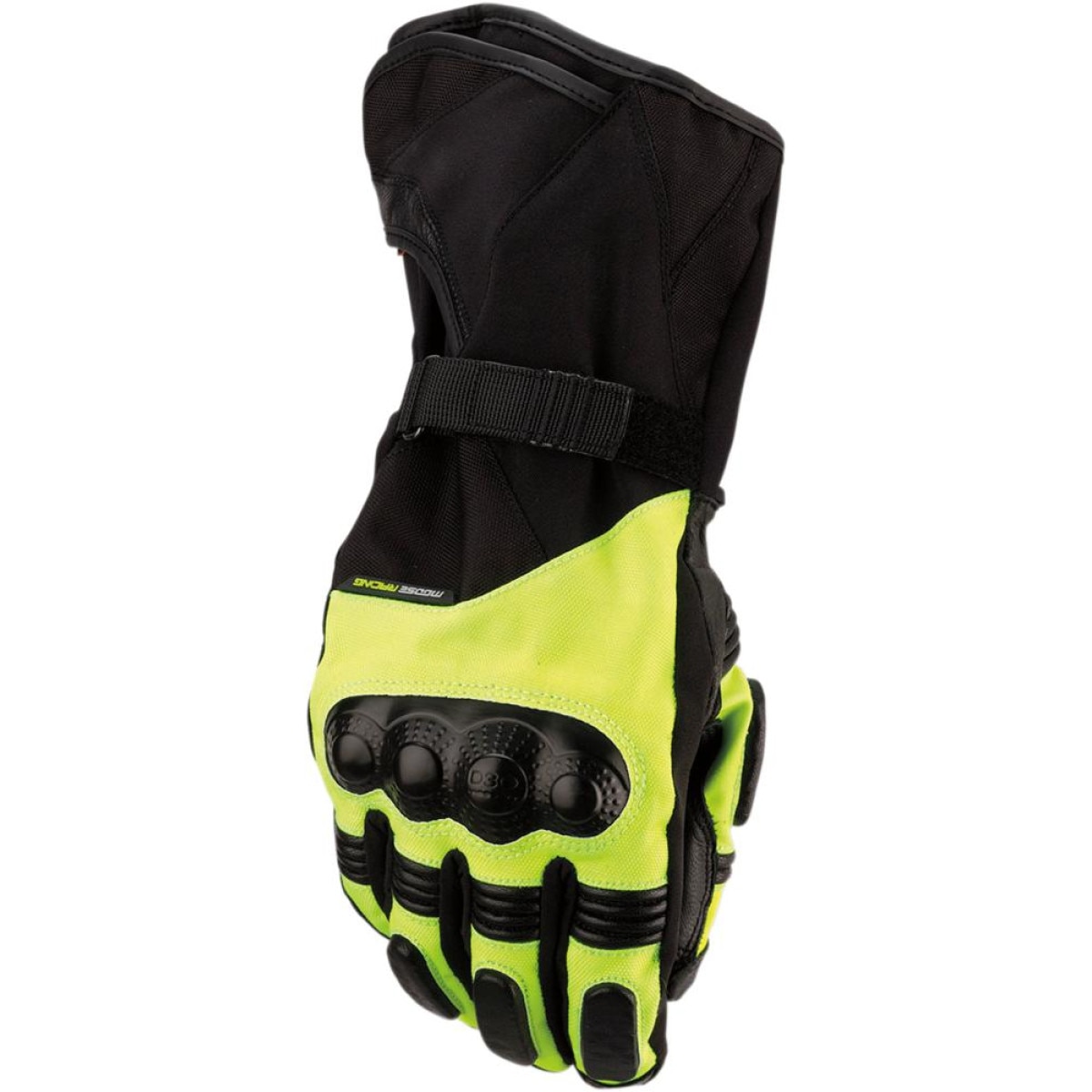 Manusi moto piele/textil Moose Racing ADV1,lungi, negru/galben marime M