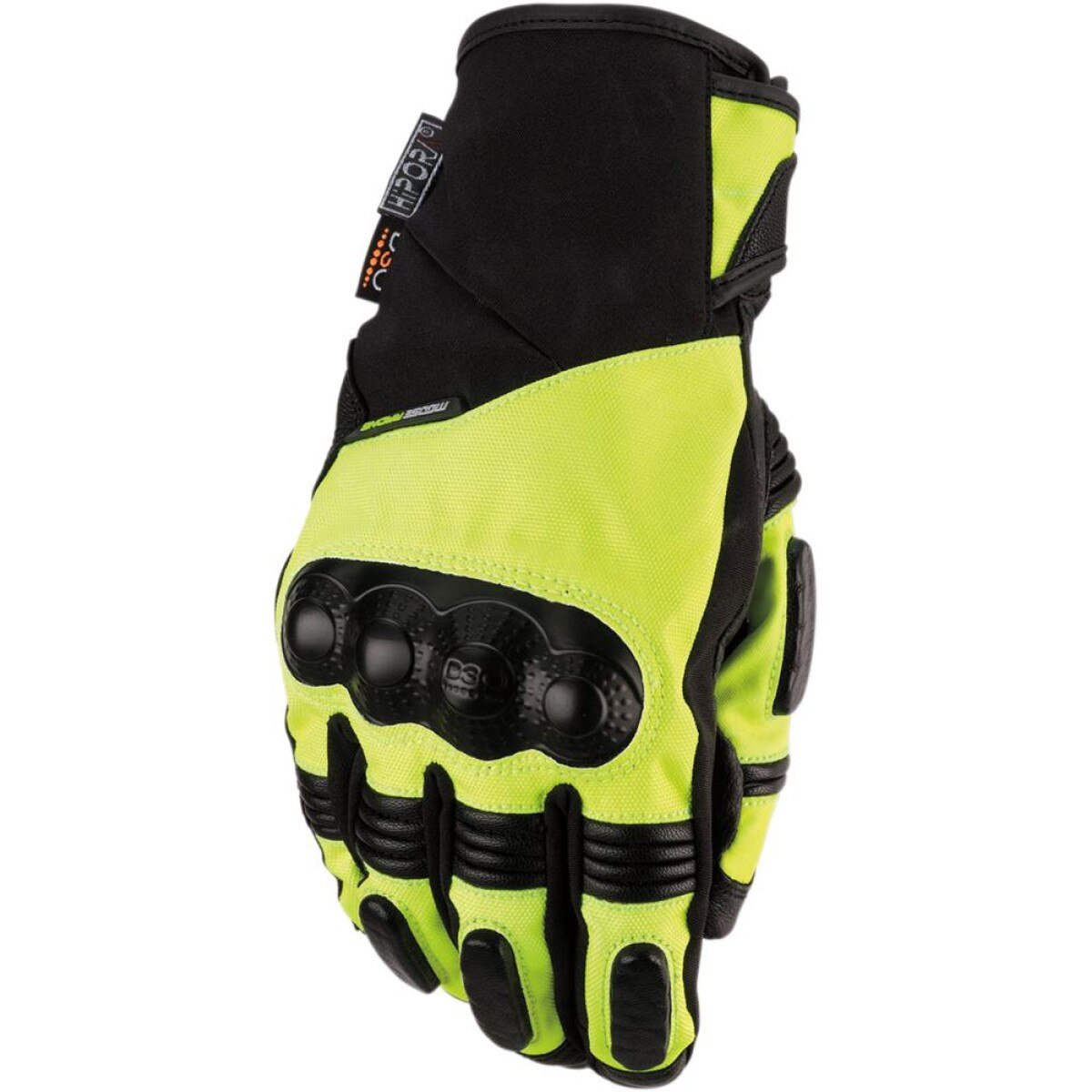 Manusi moto piele/textil Moose Racing ADV1,scurte, negru/galben marime M