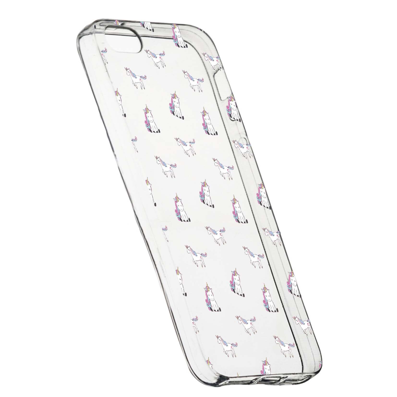 Husa de protectie Unicorn, pentru Apple iPhone 5 / 5S / SE, rezistenta la uzura, anti-alunecare, din silicon Premium, 522