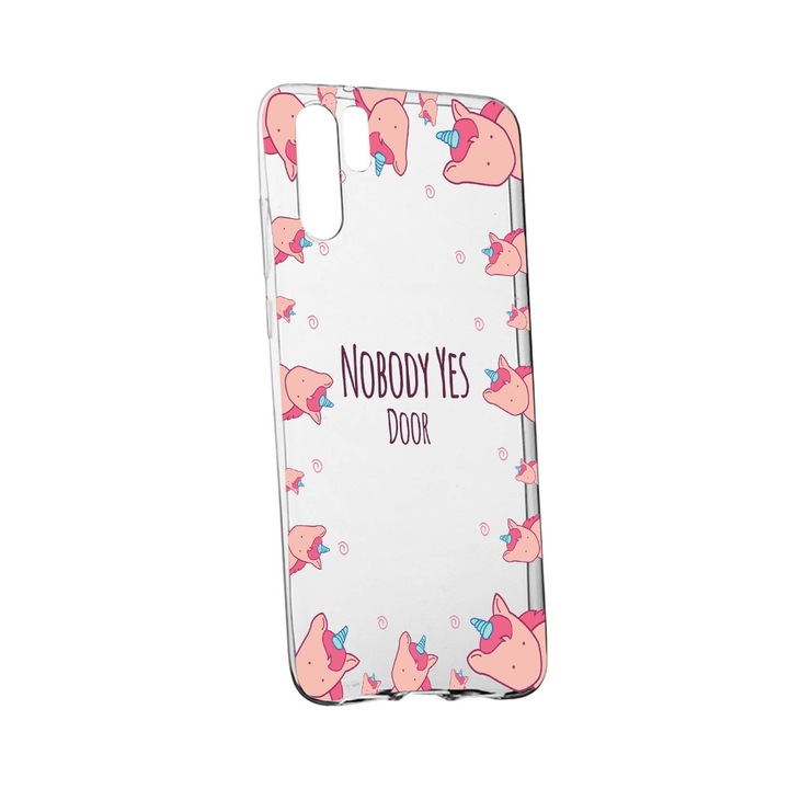 Силиконов калъф Unique за Unicorn - Nobody yes, Huawei P30 Pro, 523