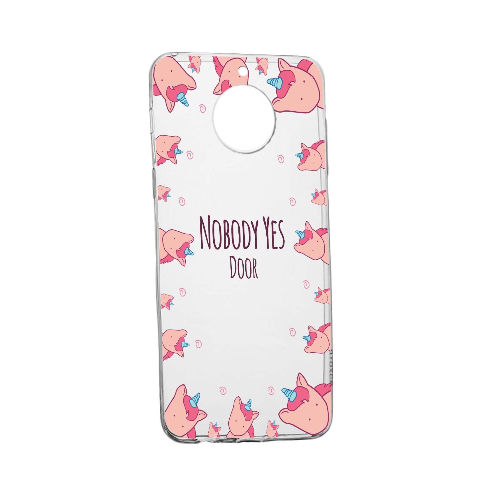 Husa de protectie Unicorn - Nobody yes, pentru Motorola MOTO G5, rezistenta la uzura, anti-alunecare, din silicon Premium, 523