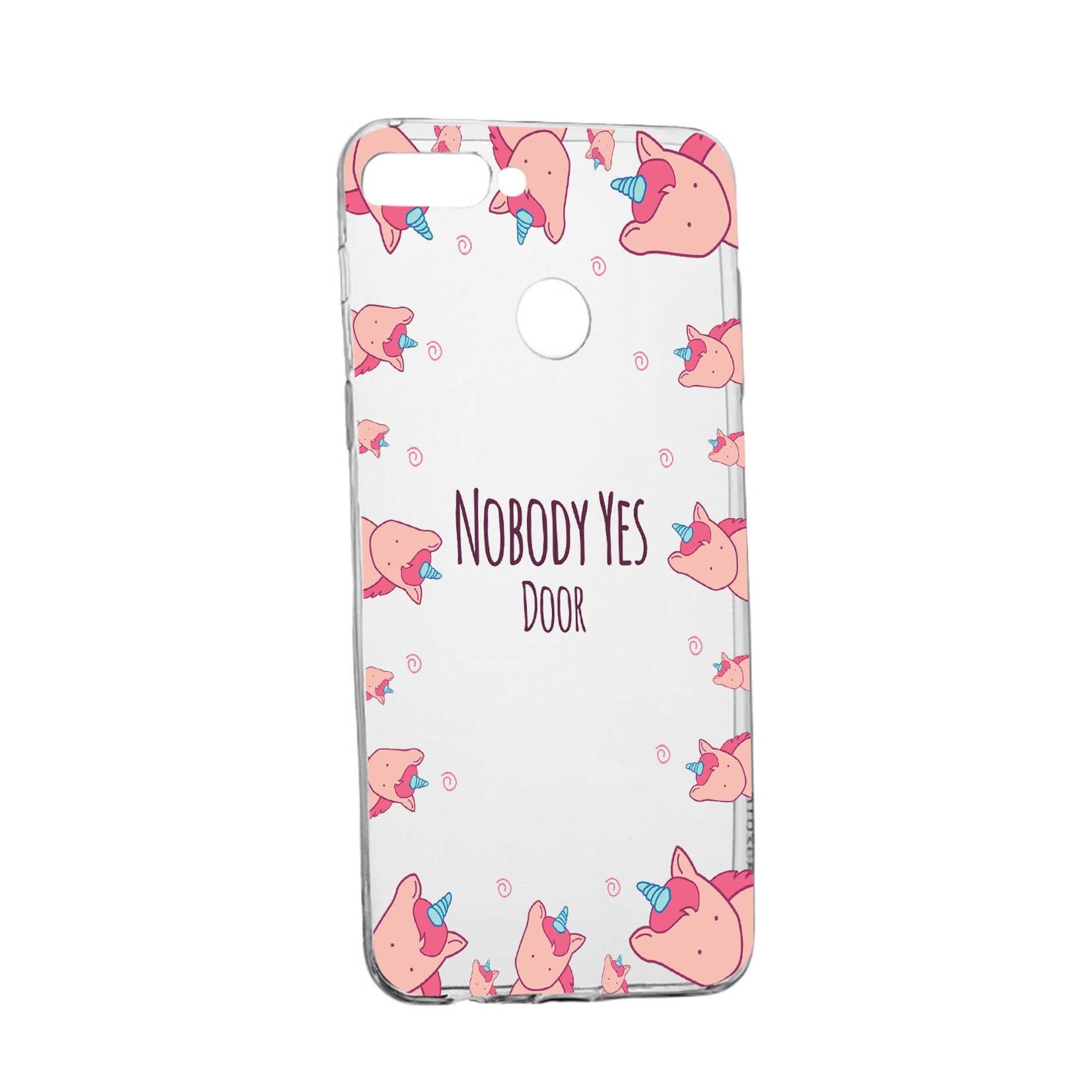 Husa de protectie Unicorn - Nobody yes, pentru Huawei Y7 Prime 2018 / Y7 2018, rezistenta la uzura, anti-alunecare, din silicon Premium, 523