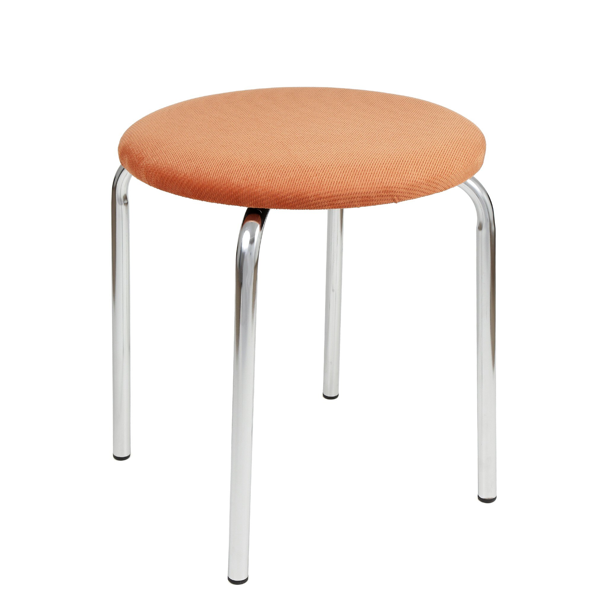 Scaun Sofia crom, stofa Caramiziu