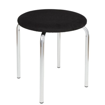 Scaun Sofia crom, stofa Negru Scaun Sofia crom, stofa Negru