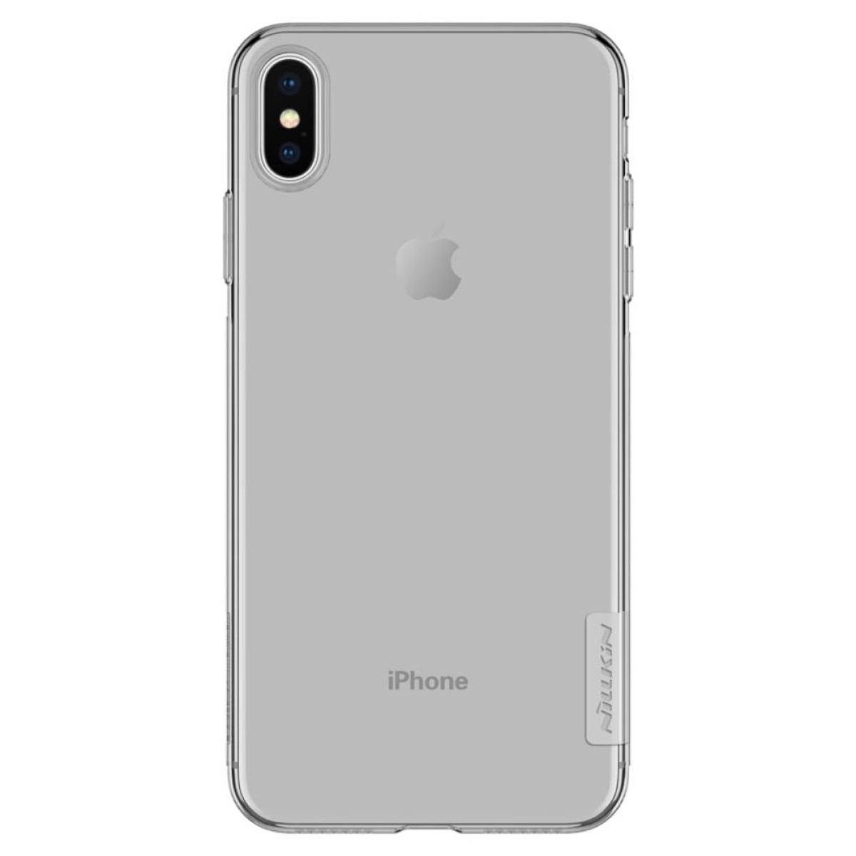 Husa silicon iPhone XS Max, Nillkin Nature, Gri