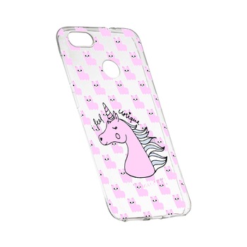 Husa de protectie Unicorn - I Feel Unique, pentru HTC Desire 12 Plus, rezistenta la uzura, anti-alunecare, din silicon Premium, 521 Husa de protectie Unicorn - I Feel Unique, pentru HTC Desire 12 Plus, rezistenta la uzura, anti-alunecare, din silicon Premium, 521