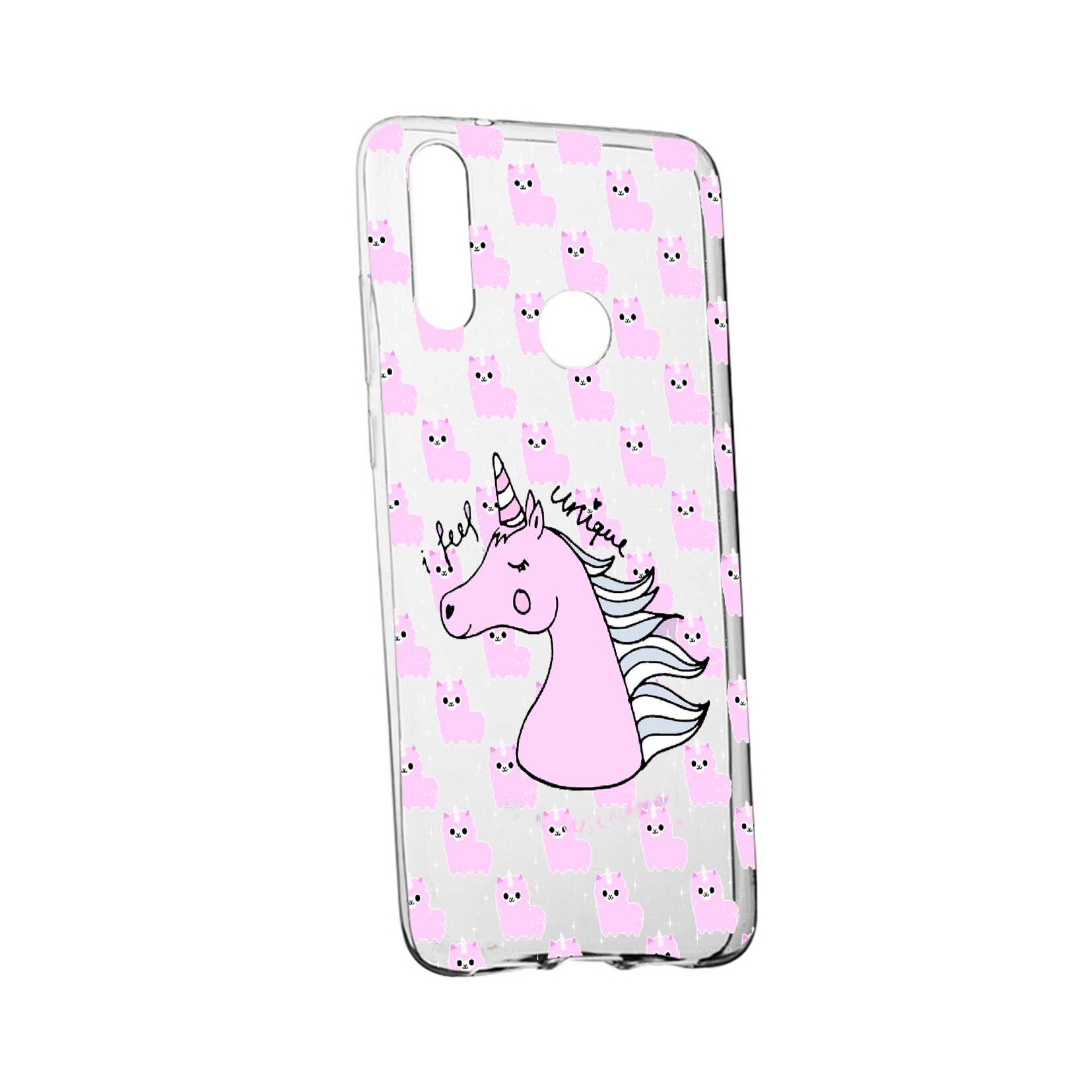 Husa de protectie Unicorn - I Feel Unique, pentru Xiaomi Mi A3 Lite, rezistenta la uzura, anti-alunecare, din silicon Premium, 521