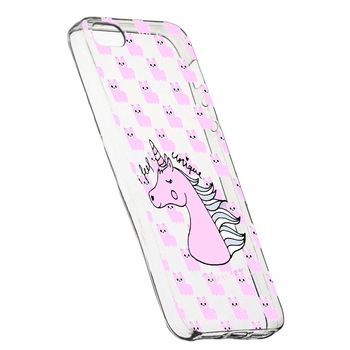 Husa de protectie Unicorn - I Feel Unique, pentru Apple iPhone 5 / 5S / SE, rezistenta la uzura, anti-alunecare, din silicon Premium, 521 Husa de protectie Unicorn - I Feel Unique, pentru Apple iPhone 5 / 5S / SE, rezistenta la uzura, anti-alunecare, din silicon Premium, 521