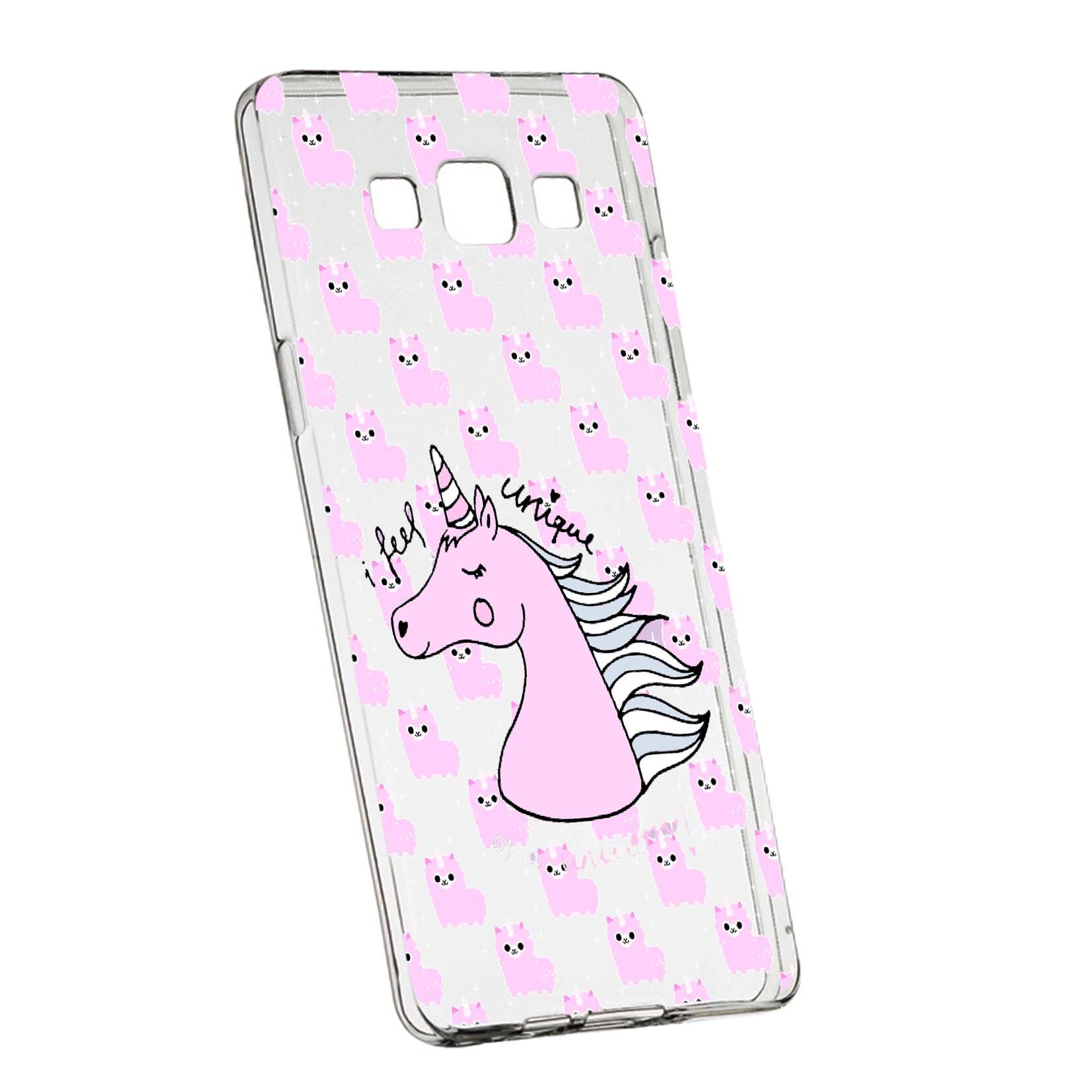Husa de protectie Unicorn - I Feel Unique, pentru Samsung Galaxy J5 2016, rezistenta la uzura, anti-alunecare, din silicon Premium, 521