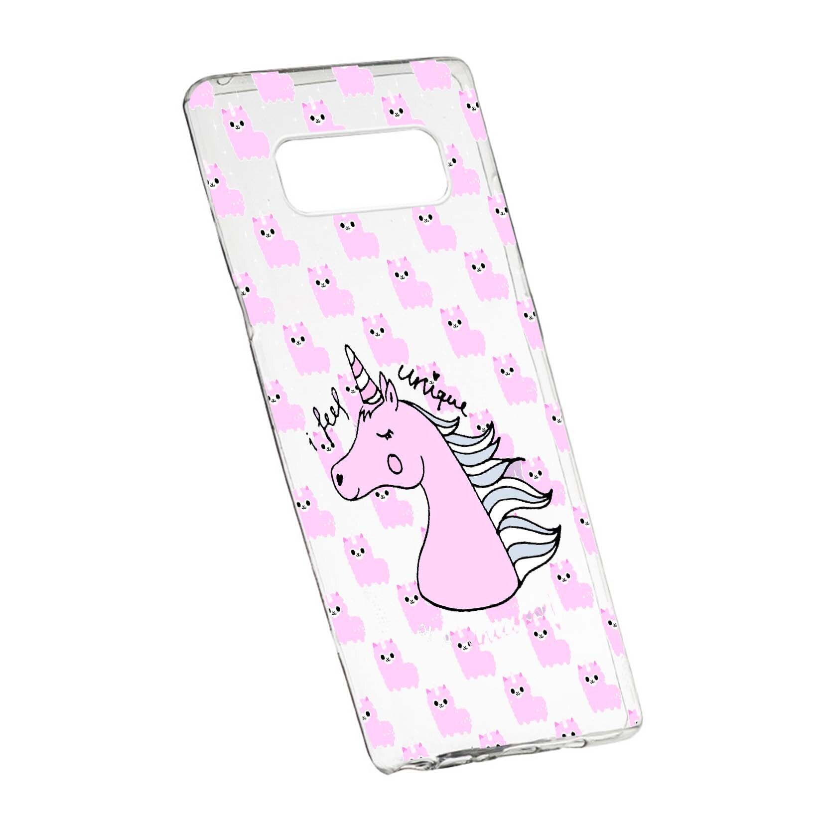 Husa de protectie Unicorn - I Feel Unique, pentru Samsung Galaxy Note 9, rezistenta la uzura, anti-alunecare, din silicon Premium, 521