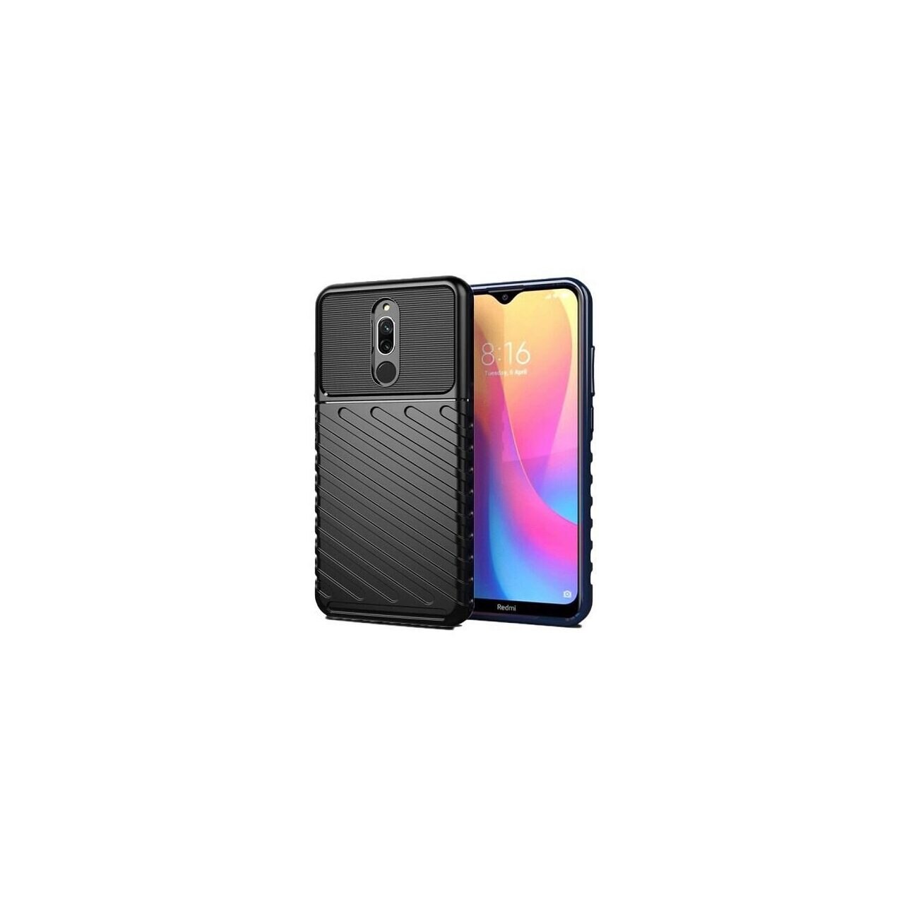 Husa Xiaomi Redmi 8 - iberry Thunder TPU Flexibil Negru