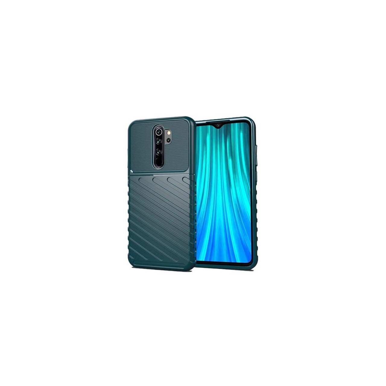 Husa Xiaomi Redmi Note 8 Pro - iberry Thunder TPU Flexibil Verde