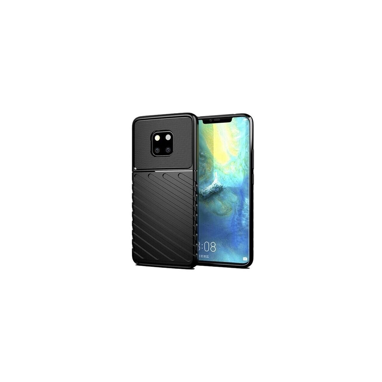 Husa Huawei Mate 20 Pro - iberry Thunder TPU Flexibil Negru