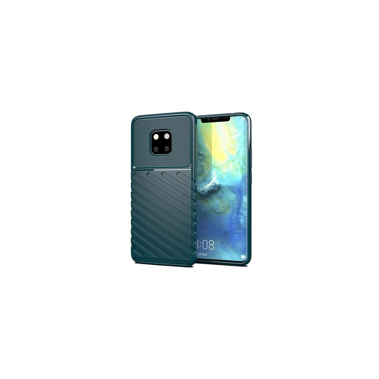 Husa Huawei Mate 20 Pro - iberry Thunder TPU Flexibil Verde