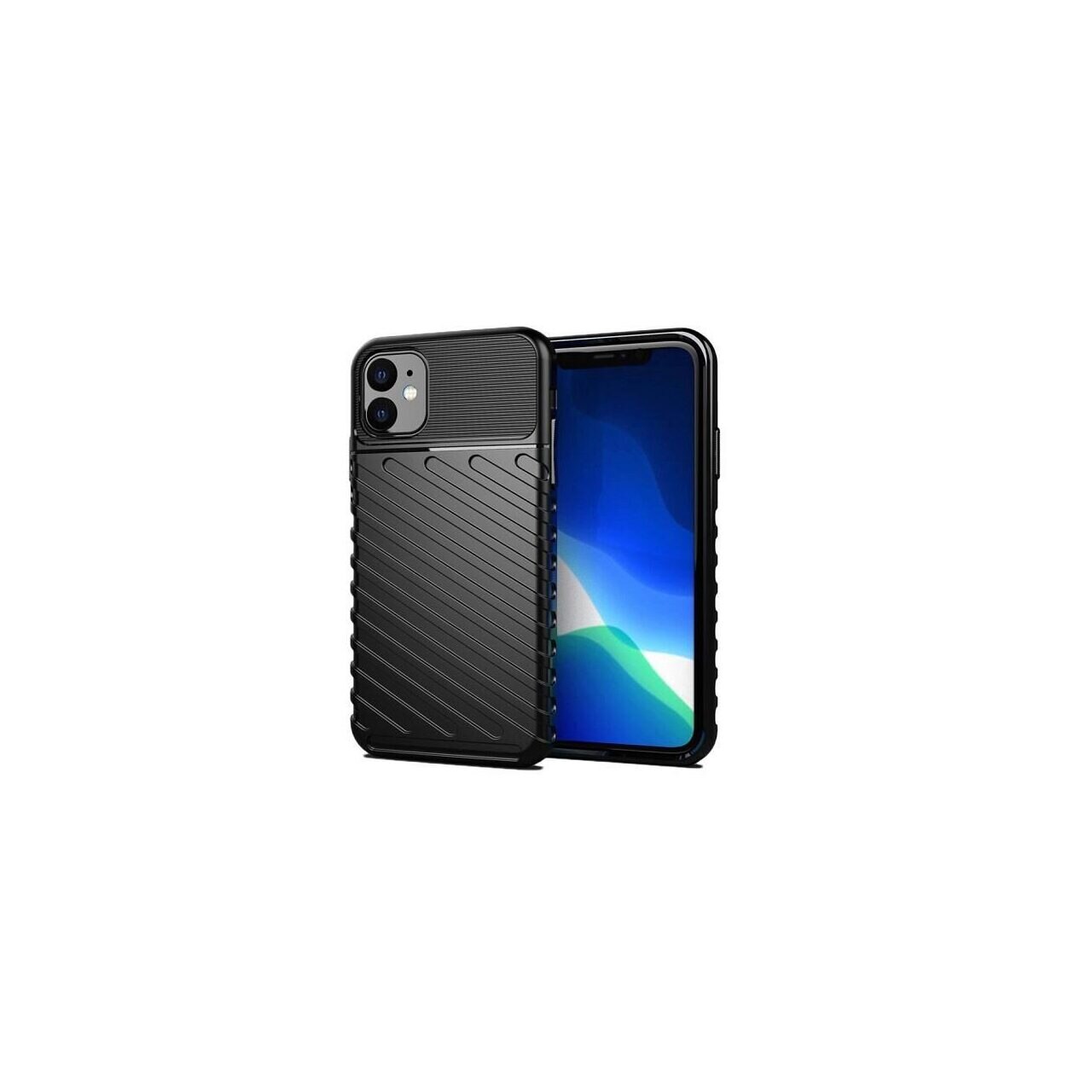 Husa Apple iPhone 11 - iberry Thunder TPU Flexibil Negru