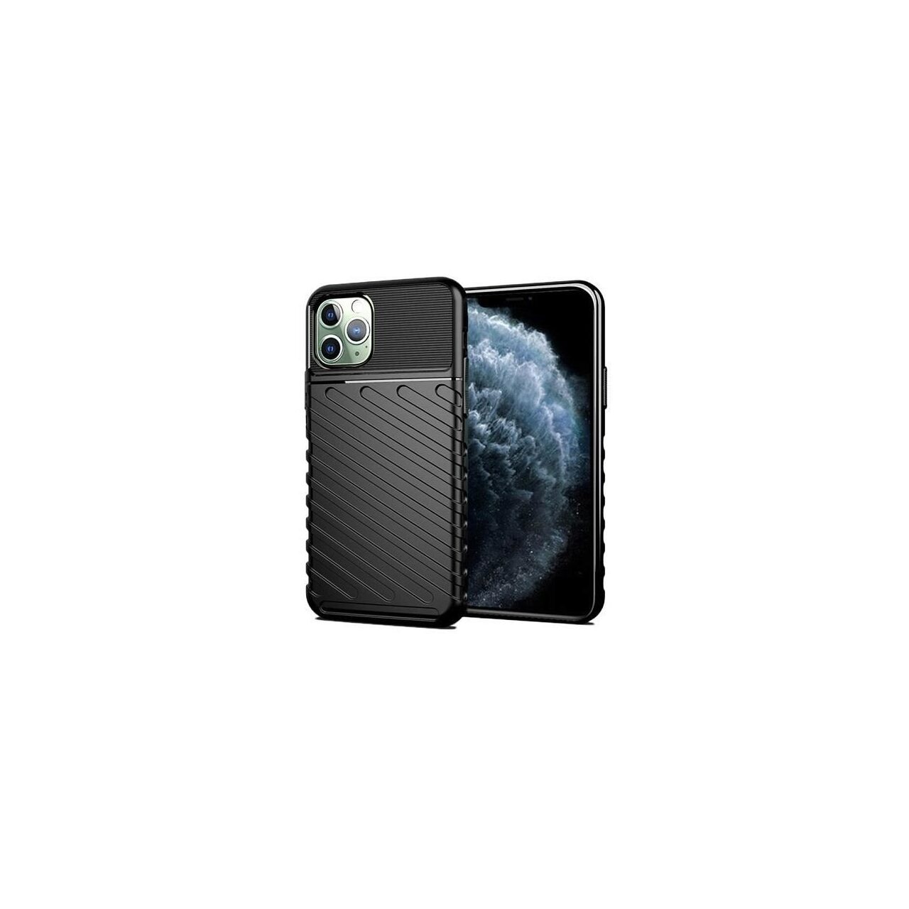 Husa Apple iPhone 11 Pro Max - iberry Thunder TPU Flexibil Negru