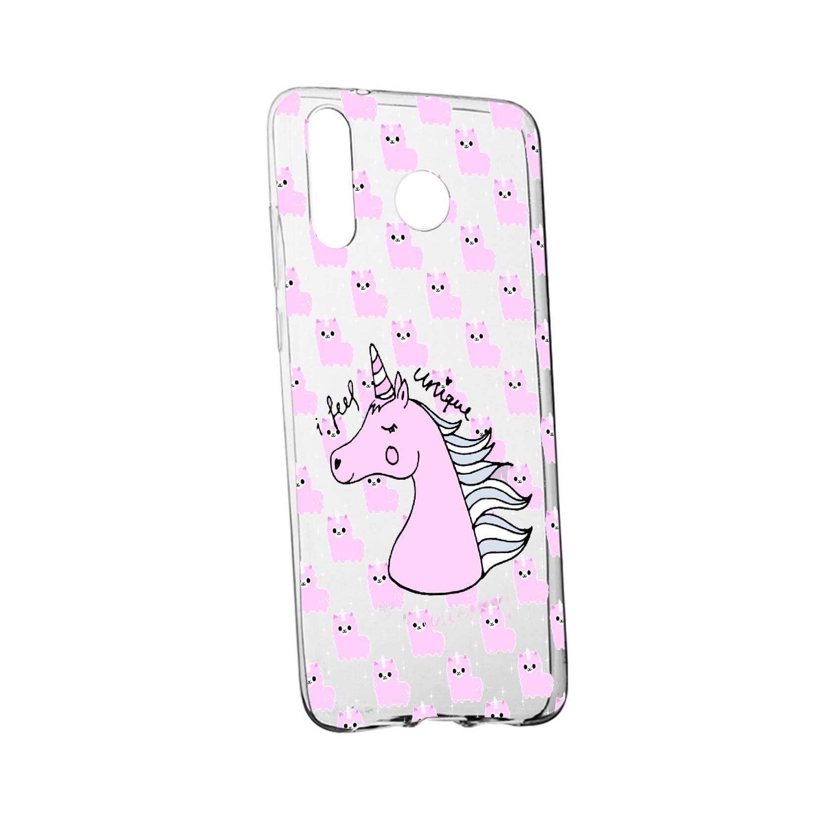 Husa de protectie Unicorn - I Feel Unique, pentru Samsung Galaxy A20, rezistenta la uzura, anti-alunecare, din silicon Premium, 521
