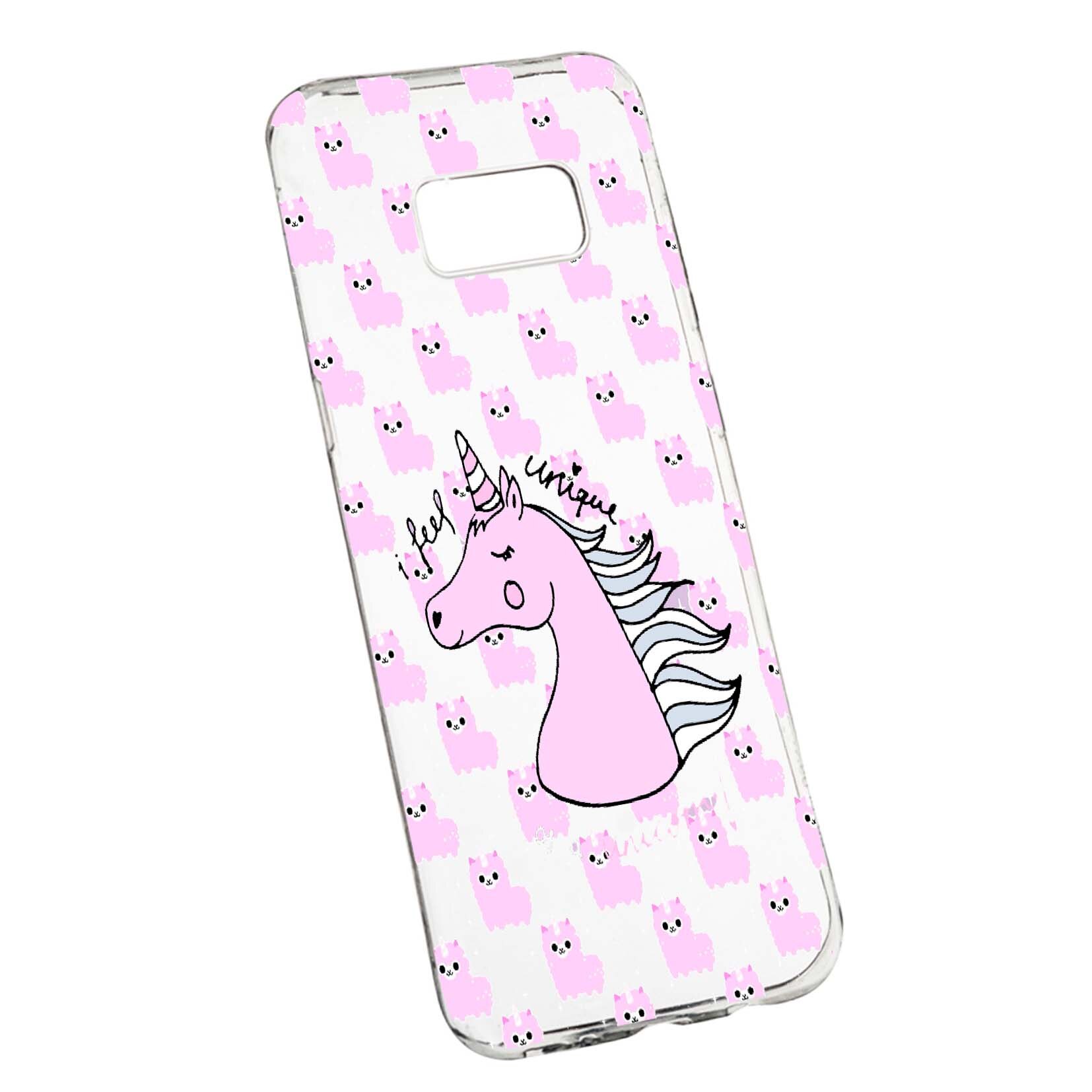 Husa de protectie Unicorn - I Feel Unique, pentru Samsung Galaxy S8 Plus, rezistenta la uzura, anti-alunecare, din silicon Premium, 521