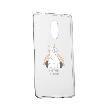 Husa de protectie Unicorn - I Don't Care, pentru Xiaomi Redmi 8A, rezistenta la uzura, anti-alunecare, din silicon Premium, 524 Husa de protectie Unicorn - I Don't Care, pentru Xiaomi Redmi 8A, rezistenta la uzura, anti-alunecare, din silicon Premium, 524