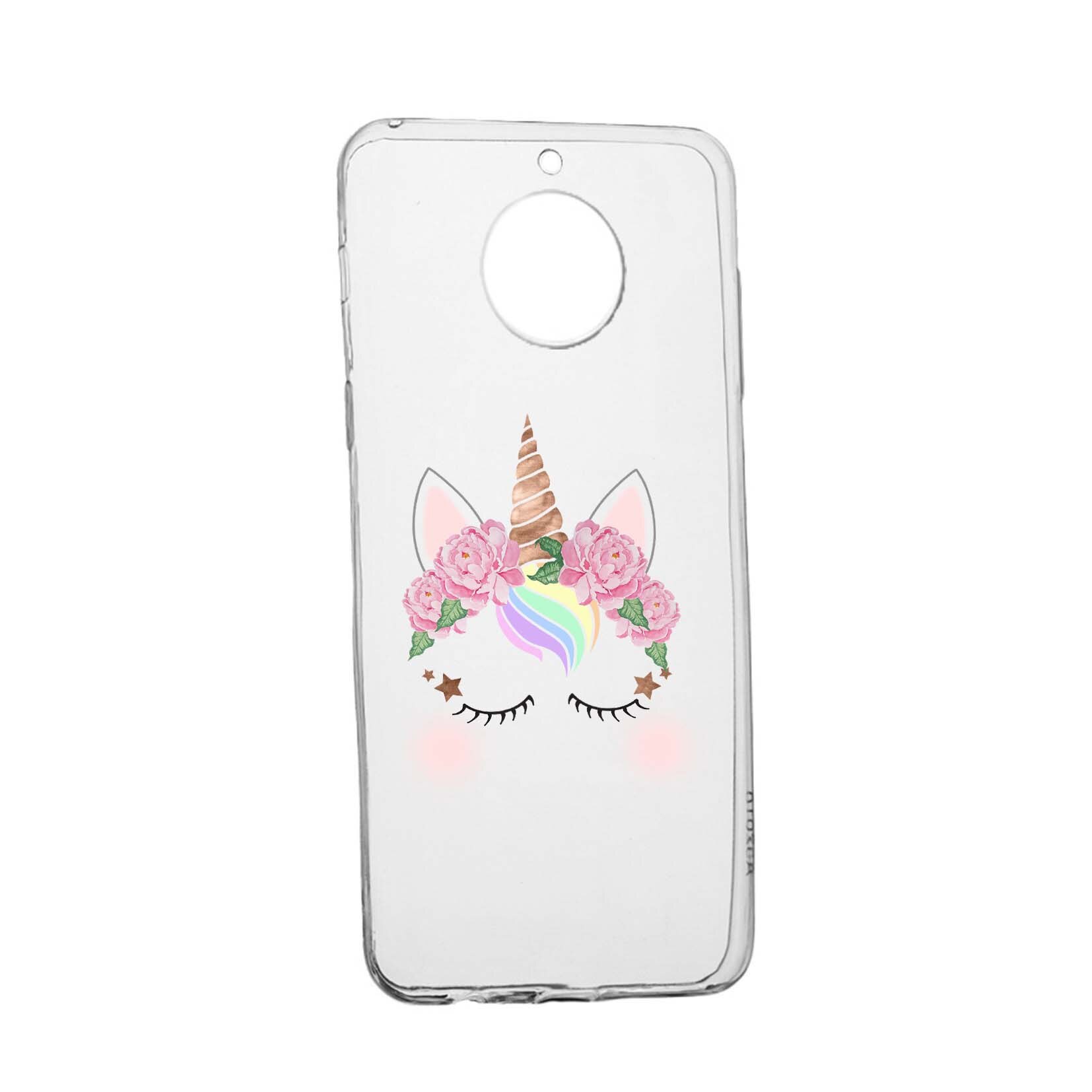 Husa de protectie Unicorn, pentru Motorola Moto G7 Power, rezistenta la uzura, anti-alunecare, din silicon Premium, 525