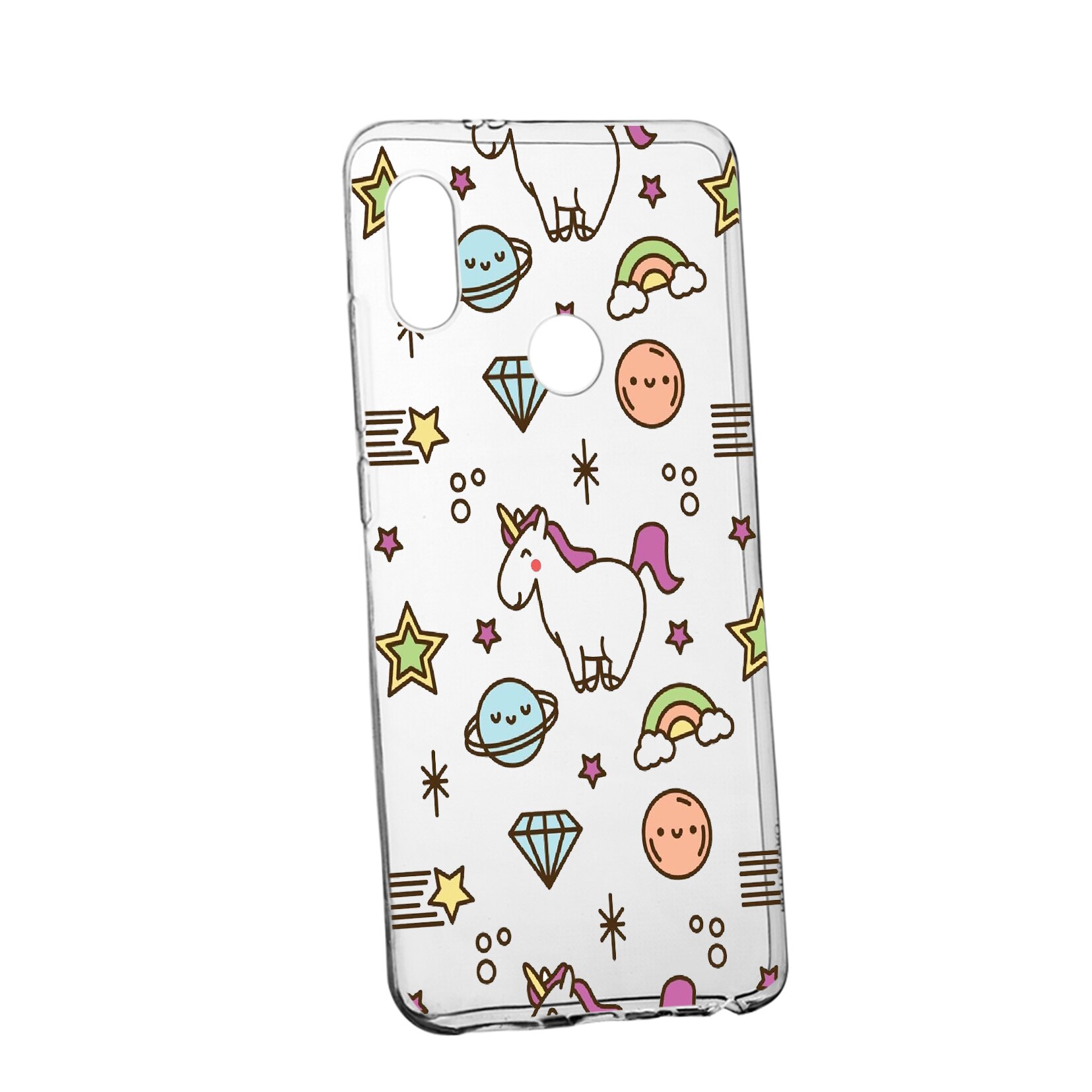 Husa de protectie Unicorn - universe, pentru Huawei Nova 3, rezistenta la uzura, anti-alunecare, din silicon Premium, 526