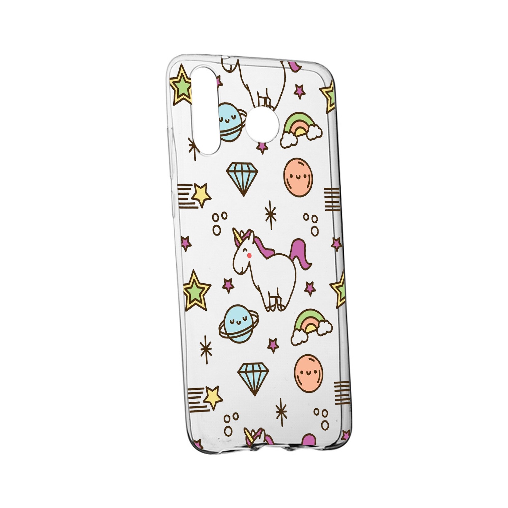 Husa de protectie Unicorn - universe, pentru Samsung Galaxy M20, rezistenta la uzura, anti-alunecare, din silicon Premium, 526