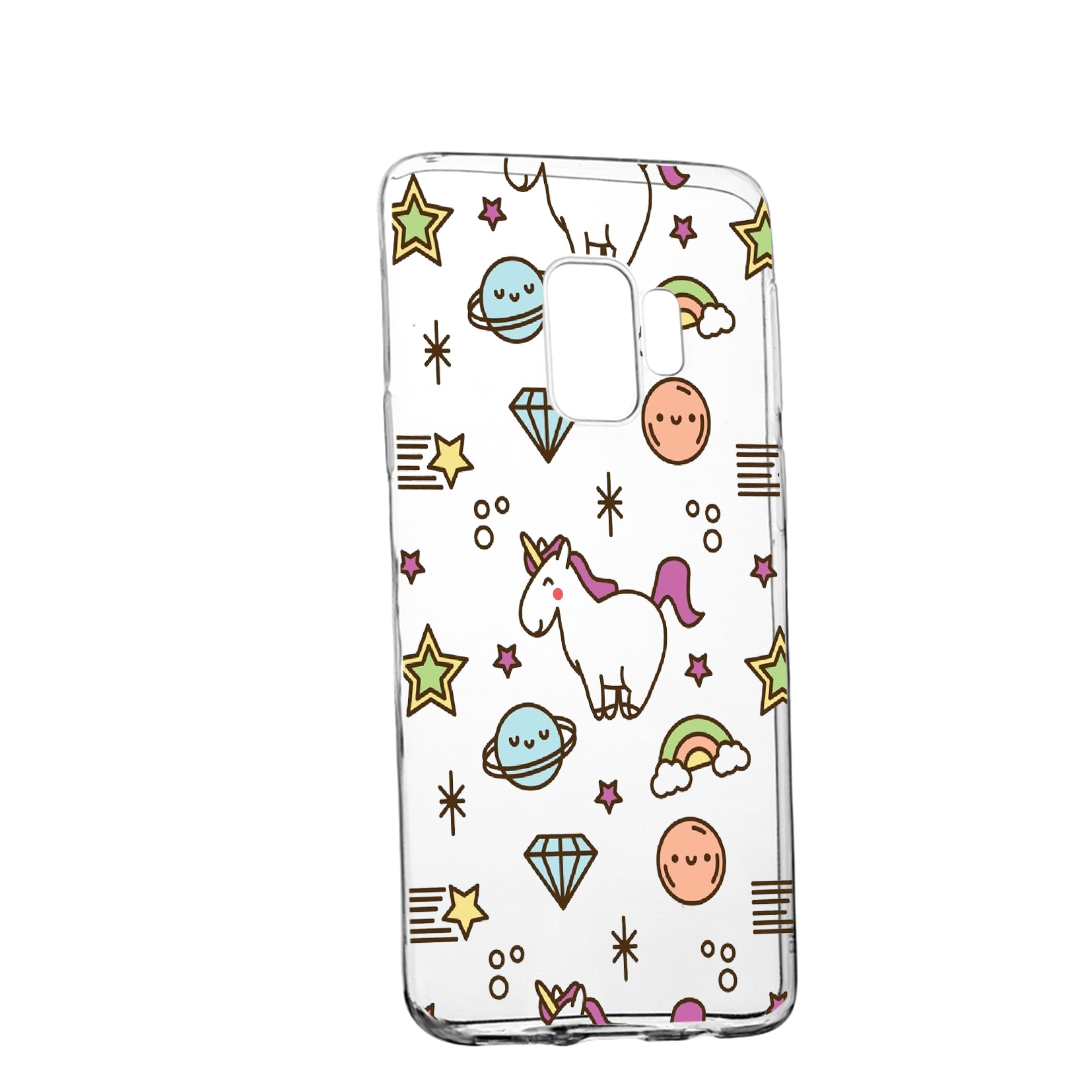 Husa de protectie Unicorn - universe, pentru Huawei Mate 20 Lite, rezistenta la uzura, anti-alunecare, din silicon Premium, 526