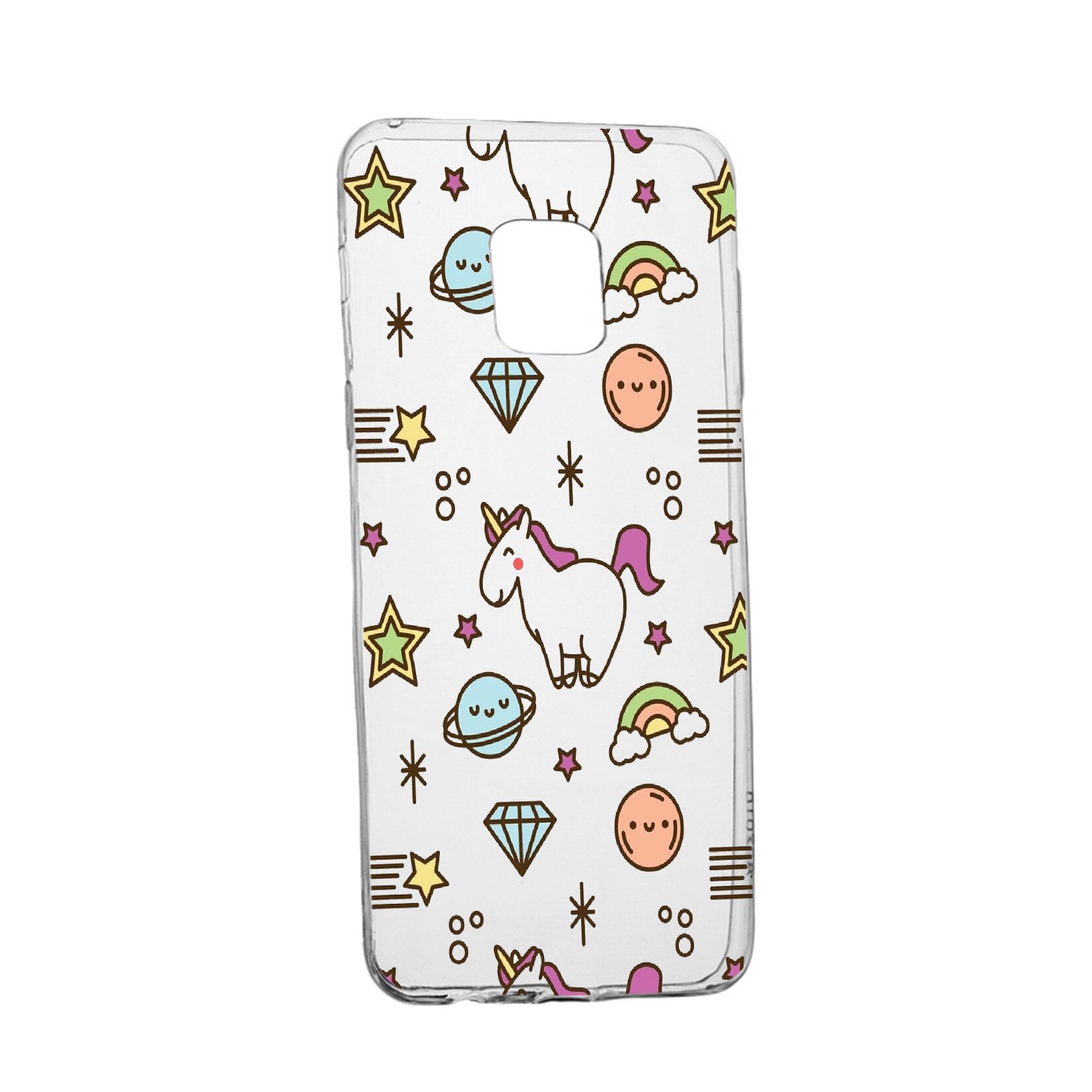 Husa de protectie Unicorn - universe, pentru Sony Xperia 10/ XA3, rezistenta la uzura, anti-alunecare, din silicon Premium, 526