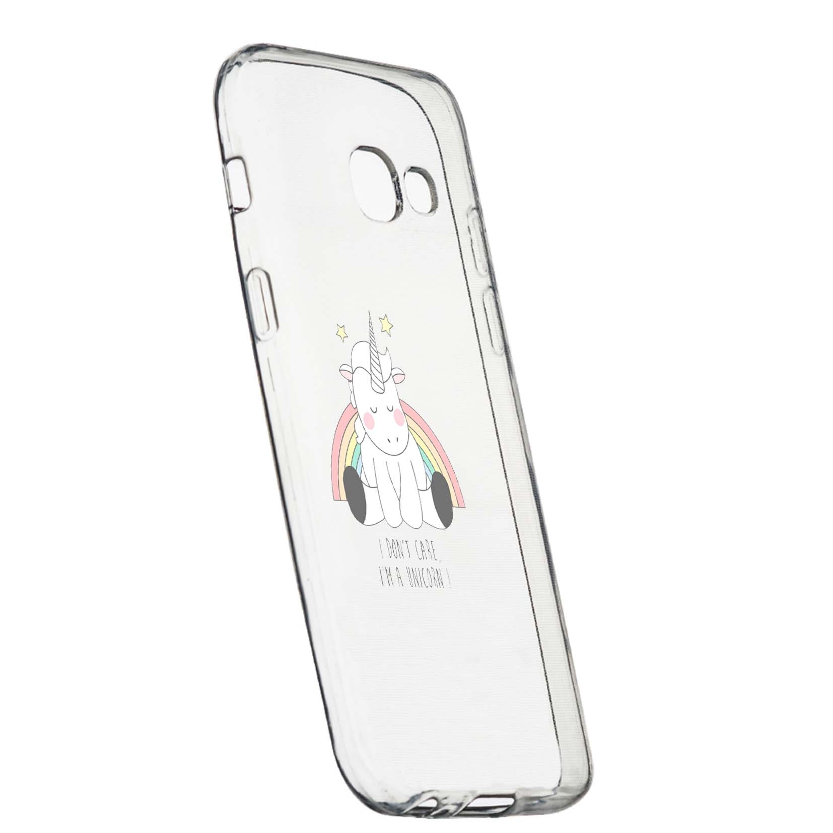 Husa de protectie Unicorn - I Don't Care, pentru Samsung Galaxy Xcover 4, rezistenta la uzura, anti-alunecare, din silicon Premium, 524