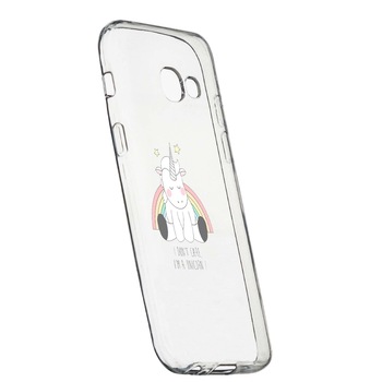 Husa de protectie Unicorn - I Don't Care, pentru Samsung Galaxy A3 2016, rezistenta la uzura, anti-alunecare, din silicon Premium, 524 Husa de protectie Unicorn - I Don't Care, pentru Samsung Galaxy A3 2016, rezistenta la uzura, anti-alunecare, din silicon Premium, 524