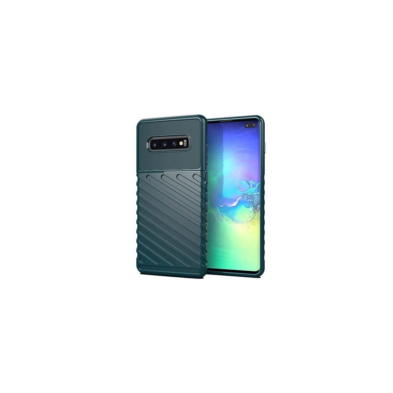 Husa Samsung Galaxy S10 - iberry Thunder TPU Flexibil Verde