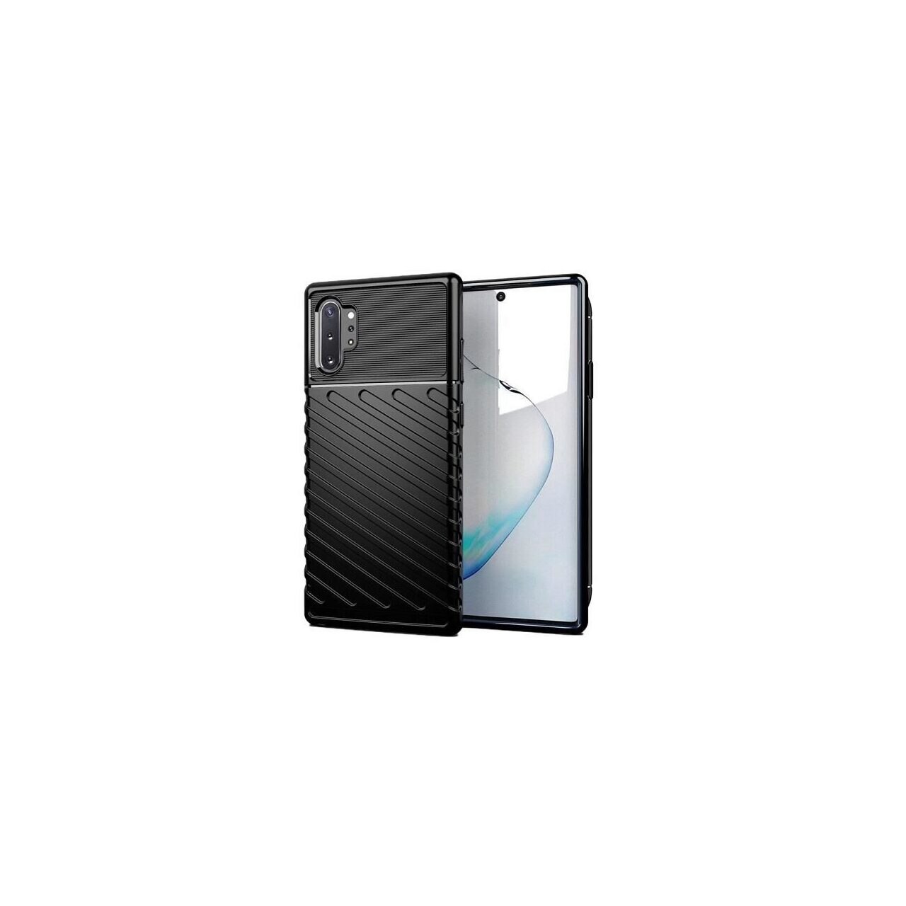 Husa Samsung Galaxy Note 10 Plus - iberry Thunder TPU Flexibil Negru