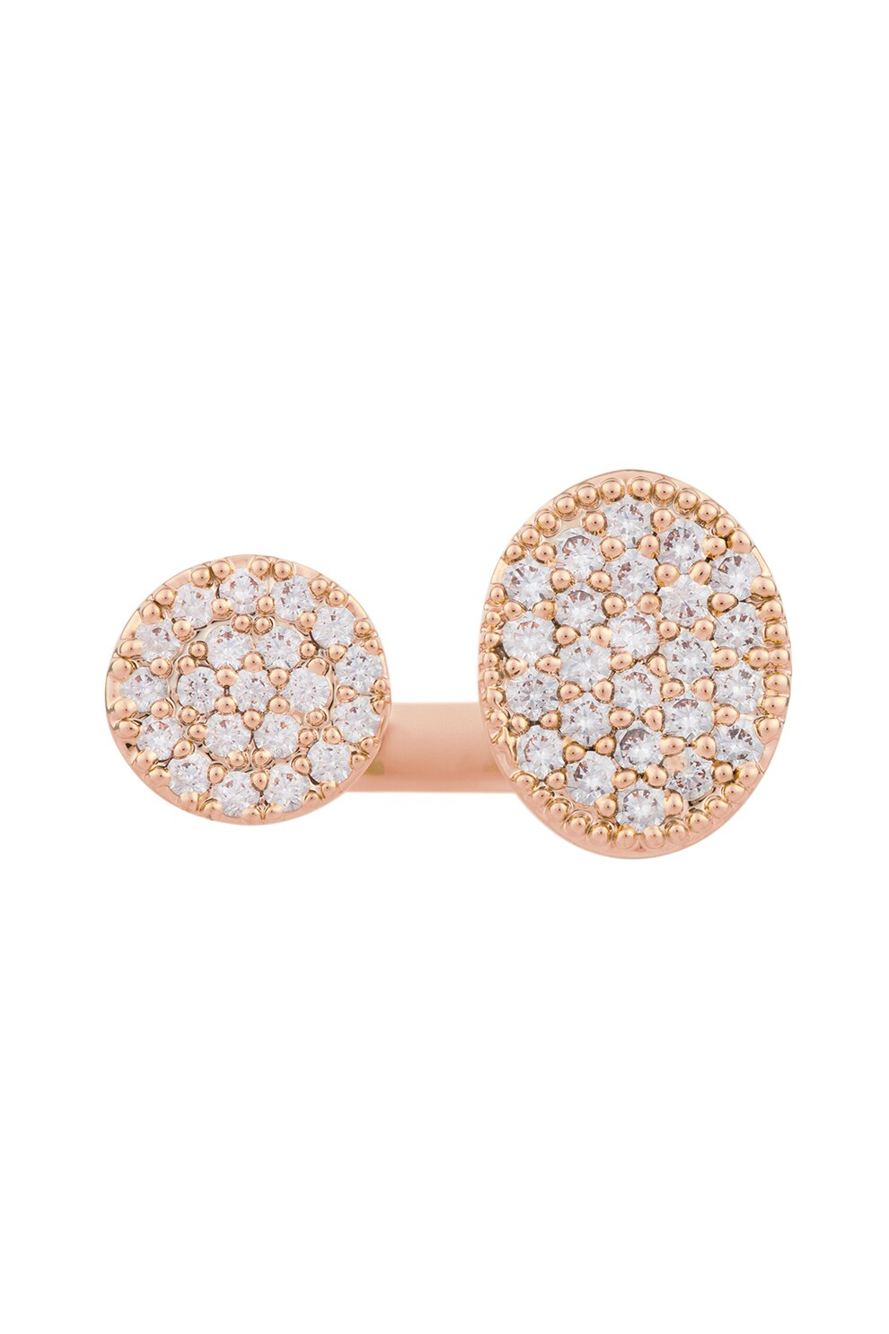 U.S. Polo Assn., Inel fara inchidere, decorat cu zirconia, Auriu rose/ Argintiu