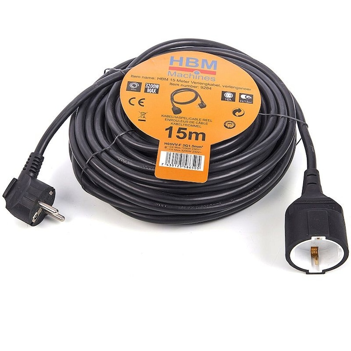 Удължител, 3х1.5, 15м