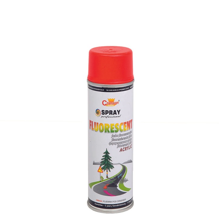 Champion Color spray festék, fluoreszkáló, 400 ml, piros